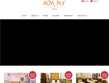 Tablet Screenshot of hoamyhotelhoian.com.vn